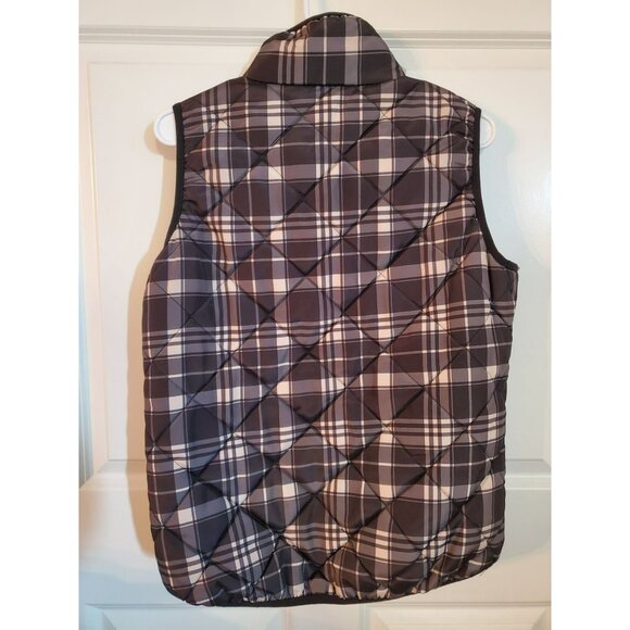 Mountain Lake women's vest Size Large 100% Polyester zipper closure black/white - Picture 2 of 7